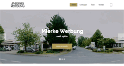 Desktop Screenshot of mierke-werbung.de